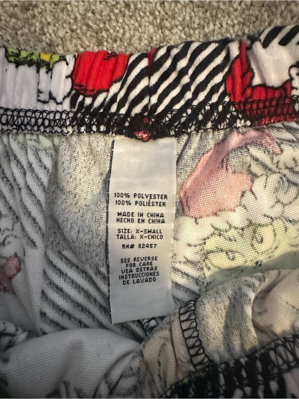'Merry Grinchmas' Black & Multi Pajama Set NWT  Size XS - Picture 7 of 9